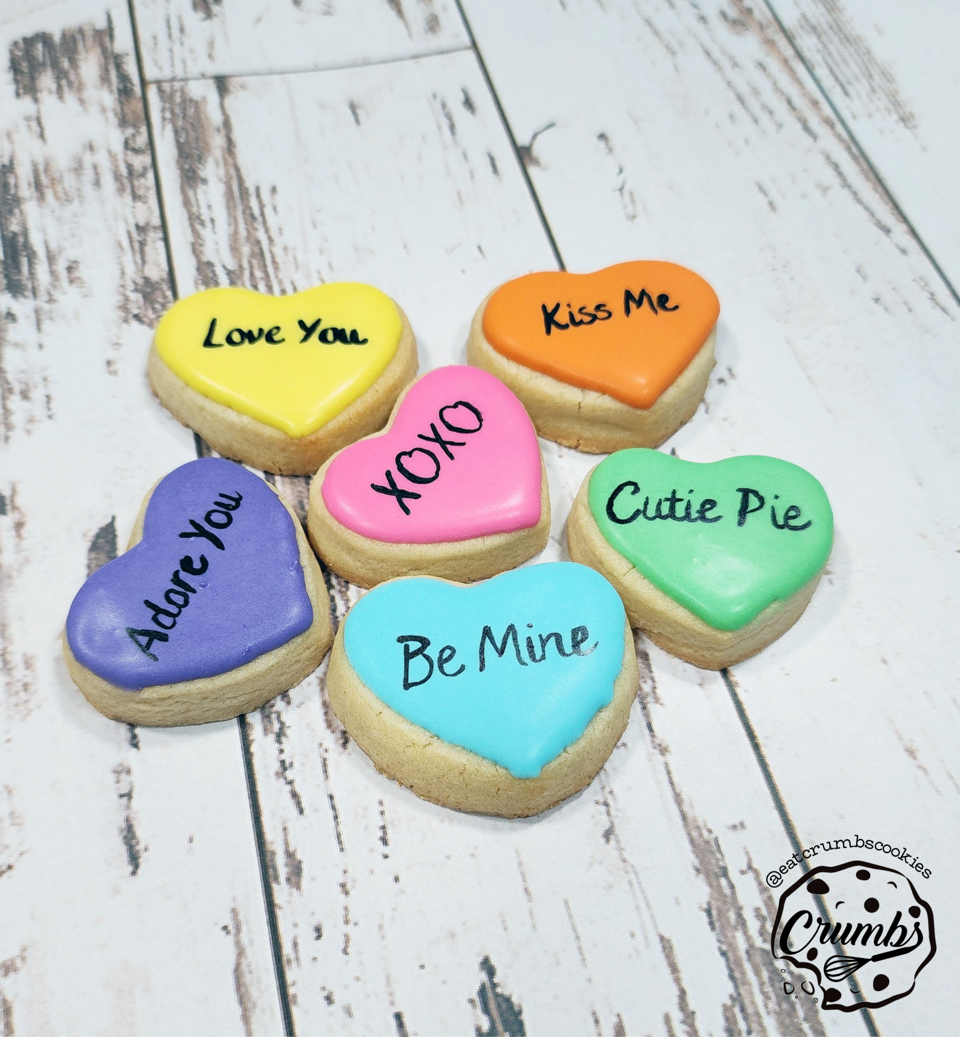 Sweet Heart Decorated Cookie Set