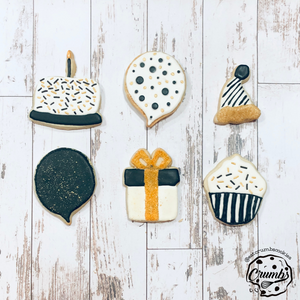Black & White Birthday Cookie Set